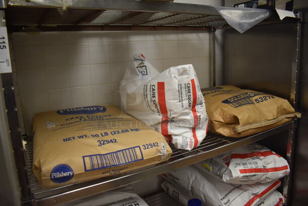 Metal 4 Tier Wire Shelving Unit on Commercial Casters. Does Not Include Contents. BUYER MUST DISMANTLE. PCI CANNOT DISMANTLE FOR SHIPPING. PLEASE CONSIDER FREIGHT CHARGES. 48x24x70. (Restaurant Kitchen) - Image 4 of 5