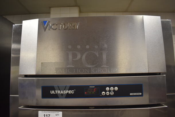 Victory FSA-1D-S1-EW Stainless Steel Commercial Single Door Reach In Cooler w/ Poly Coated Racks. Does Not Include Contents. 115 Volts, 1 Phase. 31.5x35x84. Tested and Working! (Restaurant Kitchen) - Image 4 of 6