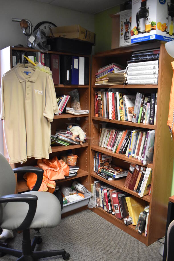 ALL ONE MONEY! Room Lot of Various Items Including 2 Desk, Filing Cabinet, Bookshelves and Computers. Does Not Include Personal Effects. BUYER MUST REMOVE. (Offices - Hallway by Facilities Closet) - Image 8 of 8