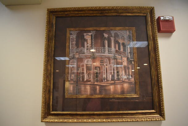 5 Various Pictures Including Buildings and Wine. BUYER MUST REMOVE. Includes 43x1.5x37. 5 Times Your Bid! (Dining Room) - Image 2 of 7