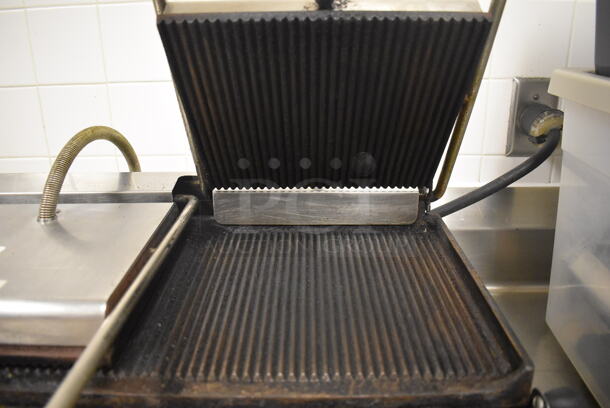 Equipex Sodir Stainless Steel Commercial Countertop Double Panini Press. 24x19x9. Tested and Working! (Restaurant Kitchen) - Image 4 of 7