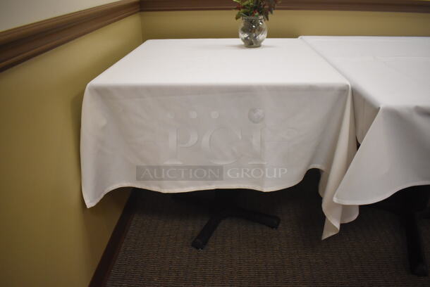2 Various Dining Tables on Black Metal Table Base. Does Not Include Contents. 42x42x29, 30x30x29. 2 Times Your Bid! (Dining Room) - Image 3 of 4