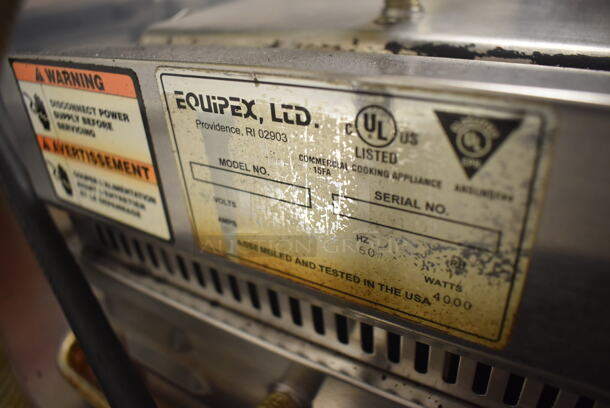 Equipex Sodir Stainless Steel Commercial Countertop Double Panini Press. 24x19x9. Tested and Working! (Restaurant Kitchen) - Image 7 of 7