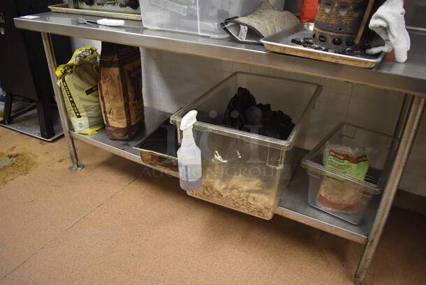 Stainless Steel Table w/ Sink Bay, Back Splash, Faucet, Handles and Under Shelf. BUYER MUST REMOVE. 96x30x42. Bay 18x18x12. (Restaurant Kitchen) - Image 4 of 5