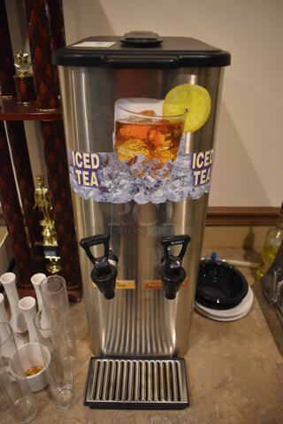 Stainless Steel Countertop Iced Tea Holder Dispenser. 9x15x24. (Dining Room)