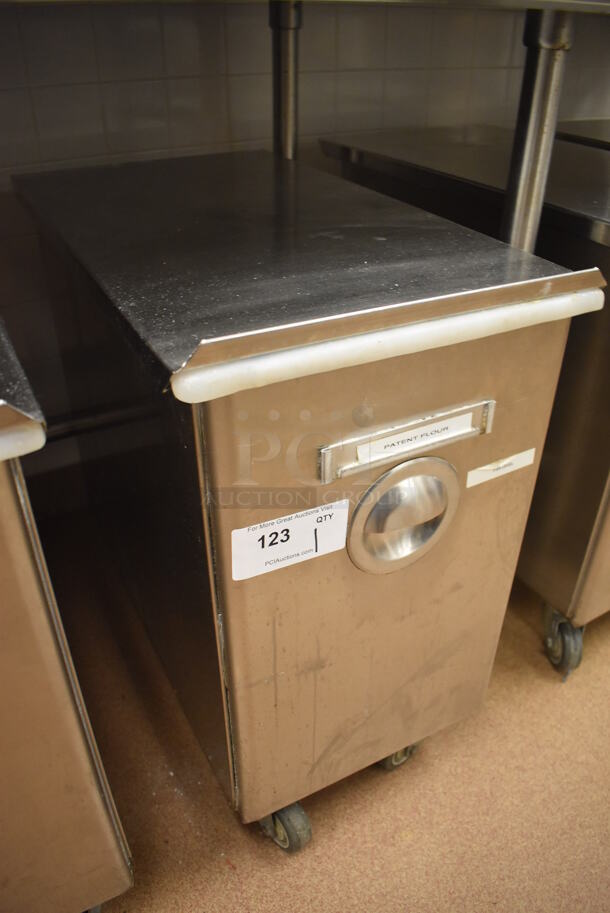 Win-holt Stainless Steel Commercial Ingredient Bin w/ Lid on Commercial Casters. 15.5x27.5x27.5. (Restaurant Kitchen) - Image 2 of 4