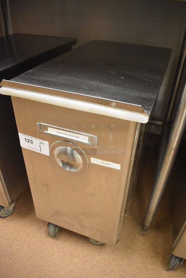 Win-holt Stainless Steel Commercial Ingredient Bin w/ Lid on Commercial Casters. 15.5x27.5x27.5. (Restaurant Kitchen) - Image 3 of 4