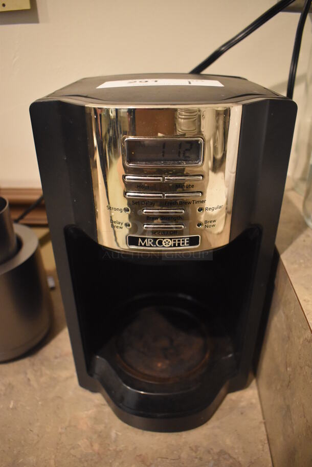 Mr Coffee Metal Countertop Coffee Machine. No Pot. 8x9x13. (Dining Room)