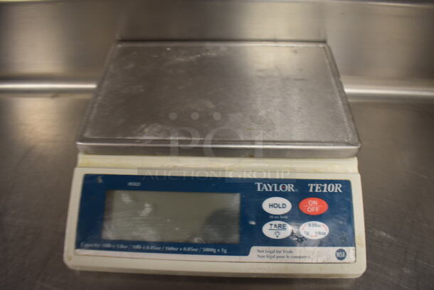 2 Taylor TE10R Metal Countertop Food Portioning Scales. 8x8x2.5. 2 Times Your Bid! (Restaurant Kitchen) - Image 3 of 4