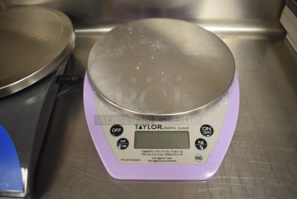 2 Metal Countertop Food Portioning Scales; Taylor and AvaWeigh. 6.5x8x1, 6.5x9.5x2. 2 Times Your Bid! (Restaurant Kitchen) - Image 2 of 4