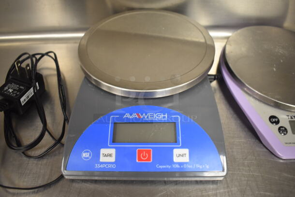 2 Metal Countertop Food Portioning Scales; Taylor and AvaWeigh. 6.5x8x1, 6.5x9.5x2. 2 Times Your Bid! (Restaurant Kitchen) - Image 3 of 4