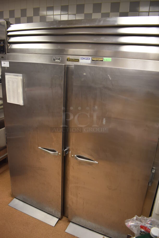 Traulsen ARI232LRIFHS Stainless Steel Commercial 2 Door Roll In Rack Cooler w/ Metal Pan Rack and 2 Ramps. 115 Volts, 1 Phase. 68x40x83.5. Tested and Working! (Restaurant Kitchen) - Image 7 of 7