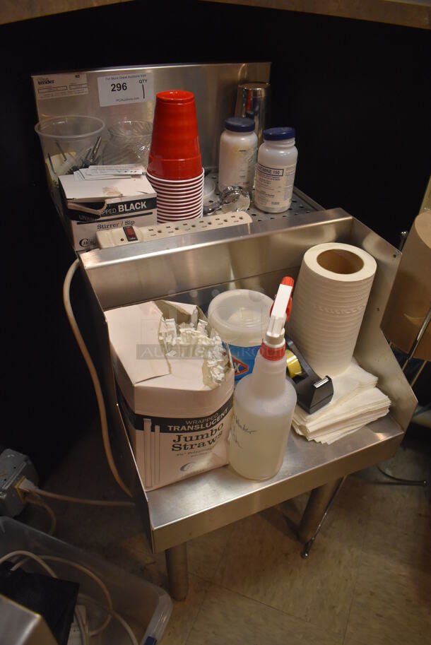 Glastender DHSA-18 Stainless Steel Commercial Drain Board. Does Not Include Contents. 18x24x36. (Dining Room) - Image 2 of 5