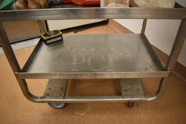 Metal Commercial 3 Tier Cart w/ Push Handle on Commercial Casters. Does Not Include Contents. 20x33x37.5. (Restaurant Kitchen) - Image 3 of 3