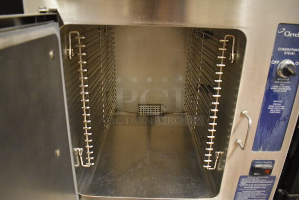 Cleveland Stainless Steel Commercial 2 Deck Steam Cabinet. 24x37.5x65.5. Tested and Working! (Restaurant Kitchen) - Image 7 of 9