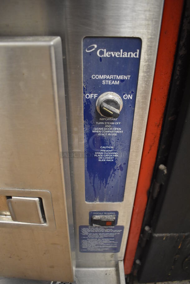 Cleveland Stainless Steel Commercial 2 Deck Steam Cabinet. 24x37.5x65.5. Tested and Working! (Restaurant Kitchen) - Image 9 of 9