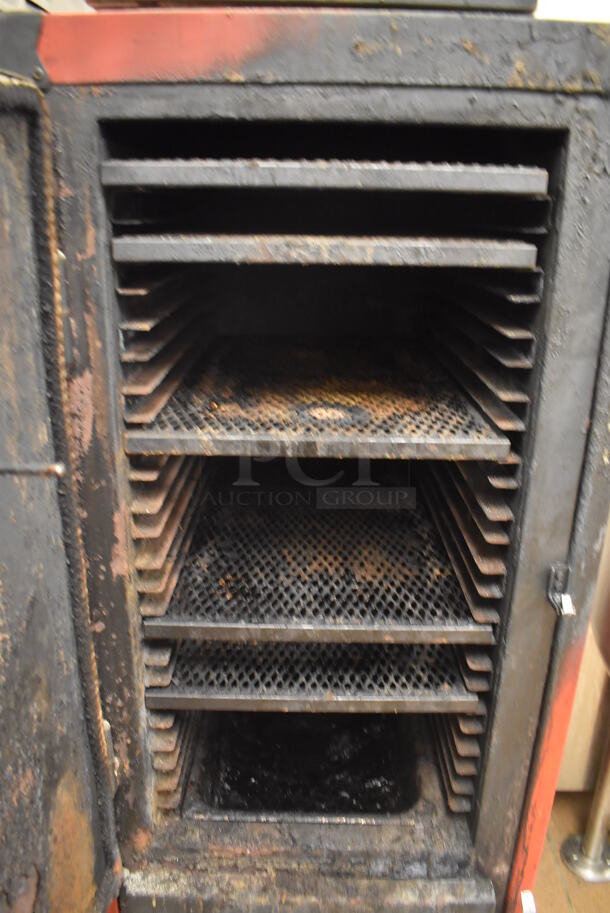 Metal Commercial Gas Powered Single Door Smoker on Commercial Casters. BUYER MUST REMOVE. 22x30x56. Tested and Working! (Restaurant Kitchen) - Image 5 of 6