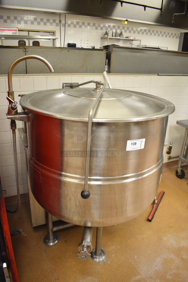 Cleveland Stainless Steel Commercial Floor Style Steam Kettle. 40x35x55. Tested and Working! (Restaurant Kitchen) - Image 5 of 6