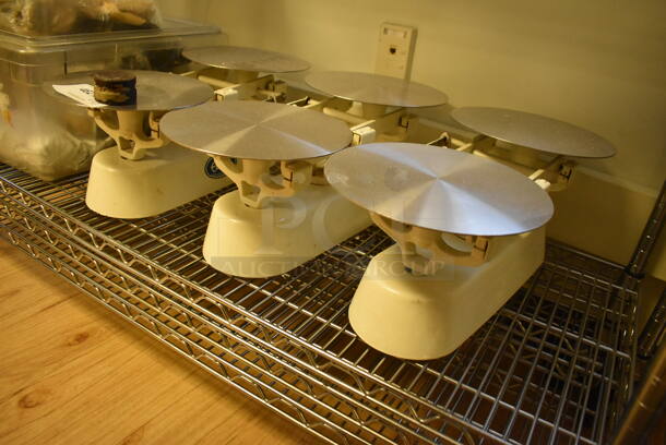 ALL ONE MONEY! Tier Lot of 3 Metal Countertop Bakery Scales and Poly Bin. Includes 20x9x8. (Computer Demo Lab 2) - Image 1 of 3