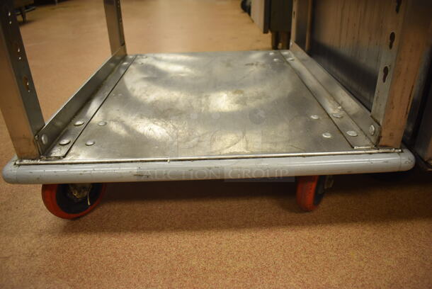 Metal Commercial Pan Transport Rack on Commercial Casters. 26x28x64. (Restaurant Kitchen) - Image 3 of 3