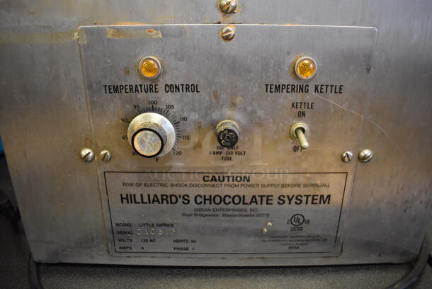 Hilliard's Chocolate System Little Dipper Stainless Steel Commercial Countertop Chocolate Tempering Chocolate Melter. 120 Volts, 1 Phase. 15x15x18. Tested and Working! (Computer Demo Lab 2) - Image 4 of 6