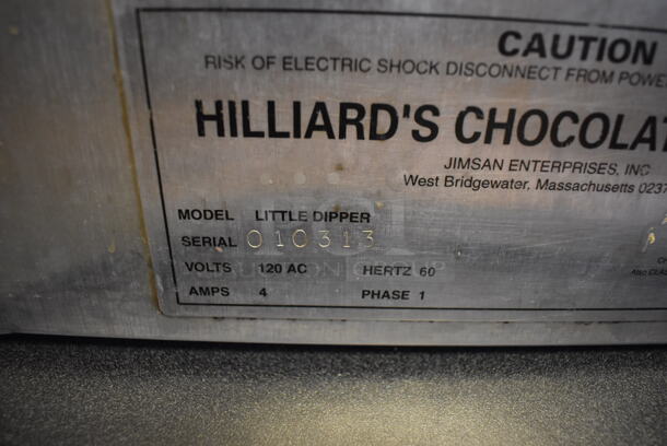 Hilliard's Chocolate System Little Dipper Stainless Steel Commercial Countertop Chocolate Tempering Chocolate Melter. 120 Volts, 1 Phase. 15x15x18. Tested and Working! (Computer Demo Lab 2) - Image 6 of 6