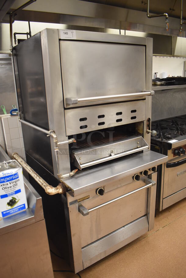 Garland LM100XL Stainless Steel Commercial Floor Style Natural Gas Powered Upright Vertical Broiler. BUYER MUST REMOVE. 34x38x72. (Restaurant Kitchen) - Image 4 of 8