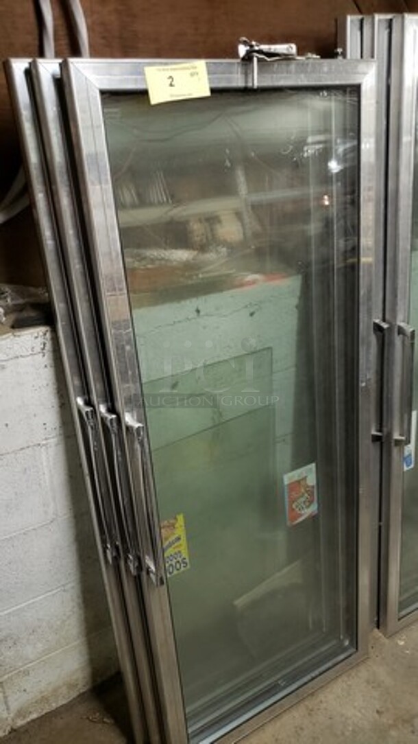 Lot of 3 glass doors for Merchandisers  - Image 1 of 1
