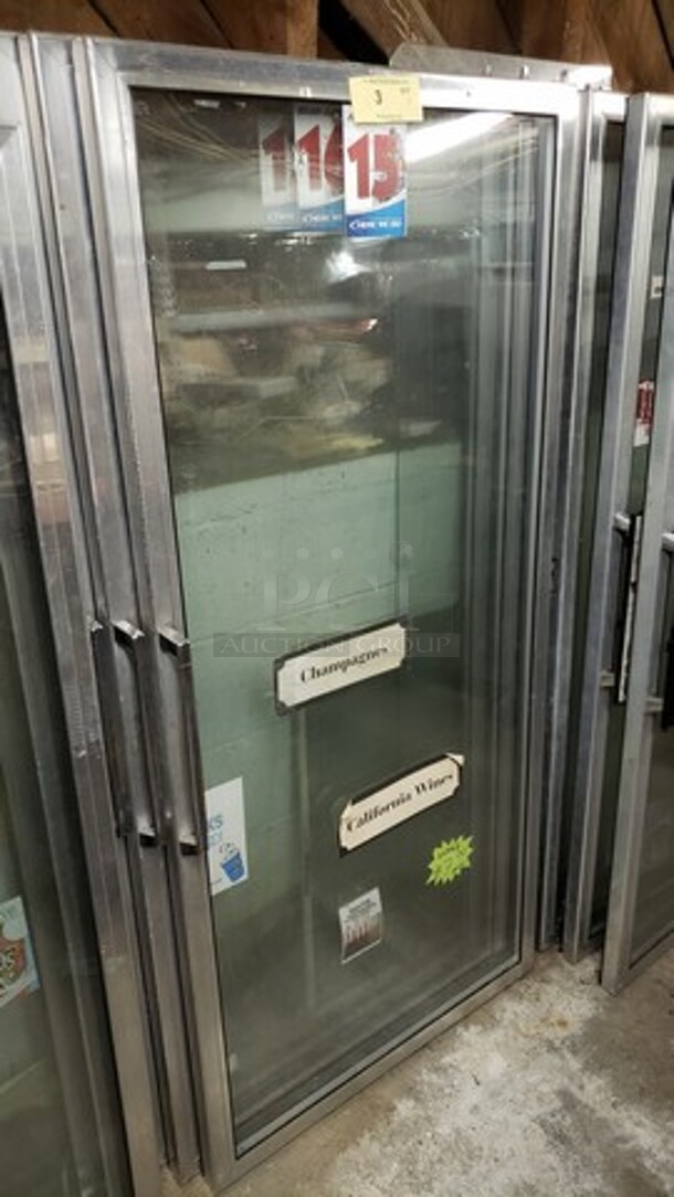 Lot of 3 glass doors for Merchandisers 