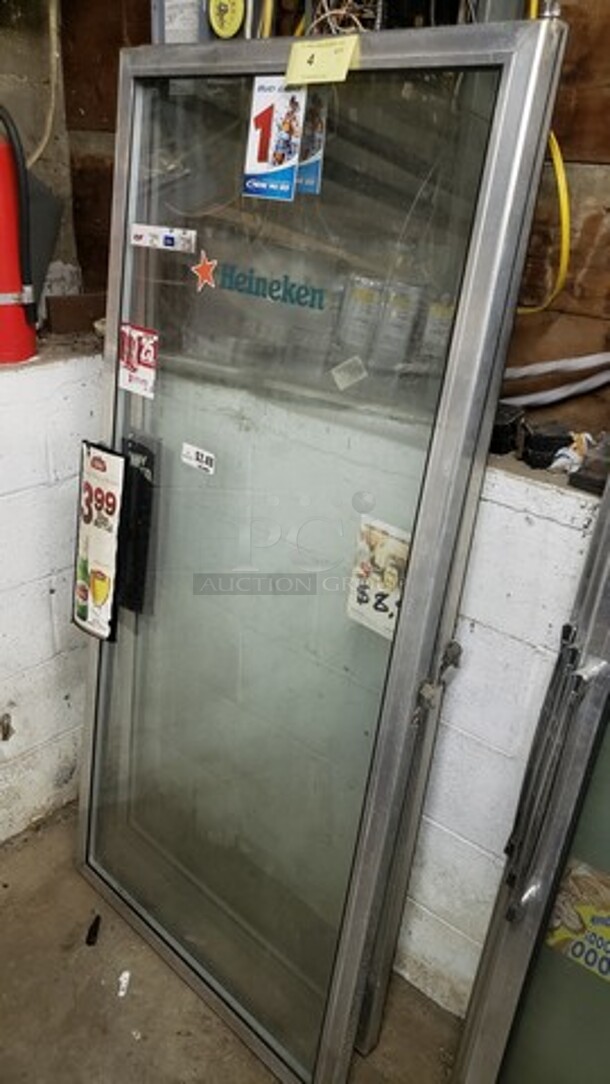 Lot of 2 glass doors for Merchandisers 