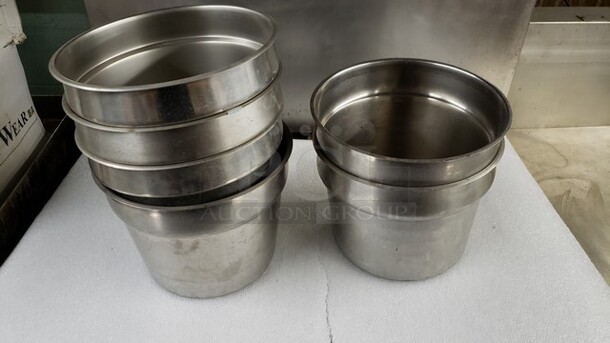 Lot of 6 Stainless Steel Insets - Image 1 of 1