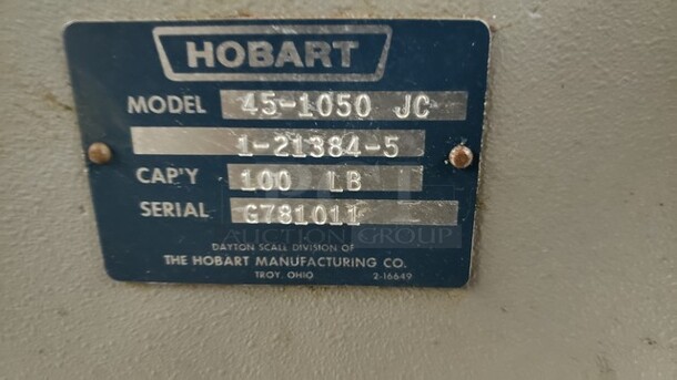 Hobart Model 45-1050 JC Scale - Image 2 of 2
