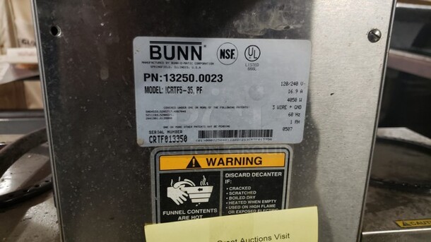 Bunn ICRTFS-35 Heavy Duty Commercial Coffee Brewer - Image 2 of 5
