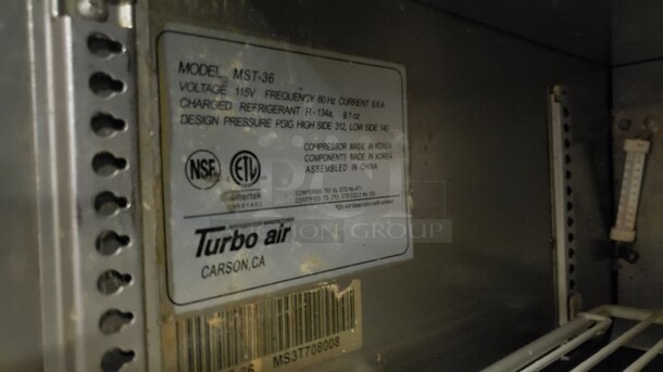 Turbo Air model MST-36 Sandwich/Salad Prep Table - Image 4 of 5