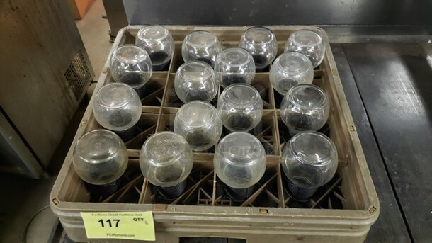 Lot of 16 Glass Hottles no lids - Image 2 of 2