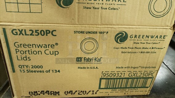 Lot of Greenware Portion Cup Lids