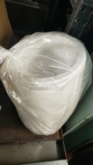 One lot of Paper Bowls, Paper Cups, Plastic Portion Cup Lids, and Disposable Gloves