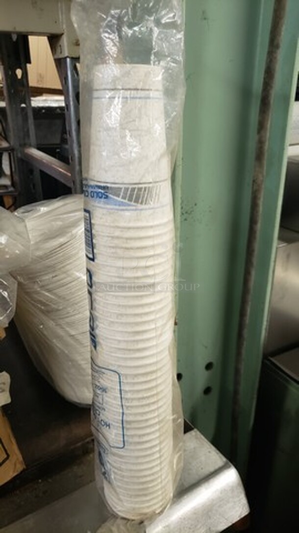 One lot of Paper Bowls, Paper Cups, Plastic Portion Cup Lids, and Disposable Gloves - Image 2 of 4