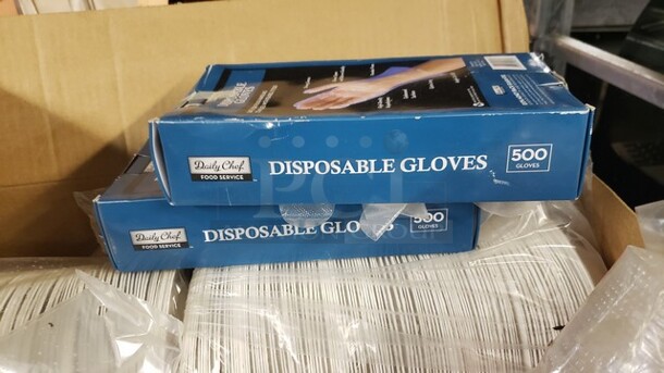 One lot of Paper Bowls, Paper Cups, Plastic Portion Cup Lids, and Disposable Gloves - Image 3 of 4