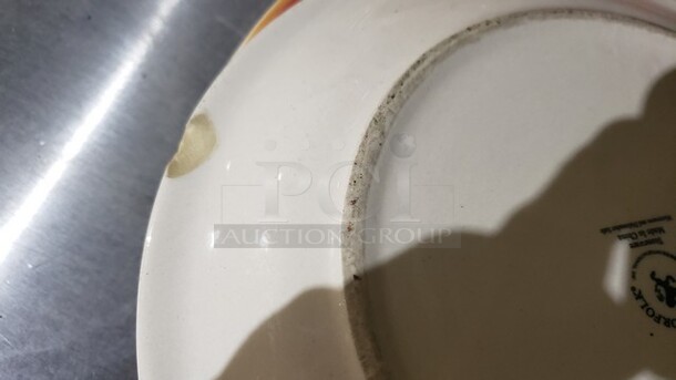 Lot of 7 Colorful Dinner Plates. 10.5" plates. 1 plate has a small chip. - Image 2 of 3