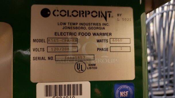 Colorpoint K5E5-CPA-EB 5 Well Electric Hot Food Serving Counter - Image 5 of 5