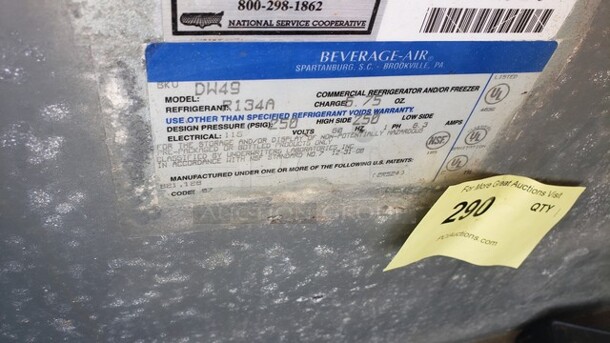 Beverage Air DW49 50" Frosty Brew Forced Air Bottle Cooler! - Image 5 of 6