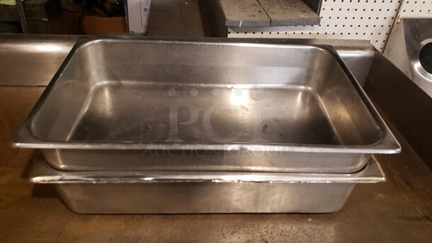 Lot of 3 Stainless Steel Hotel Pans - Image 1 of 1