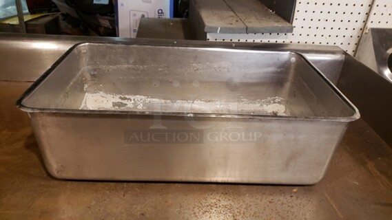 Lot of 3 Stainless Steel Hotel Pans