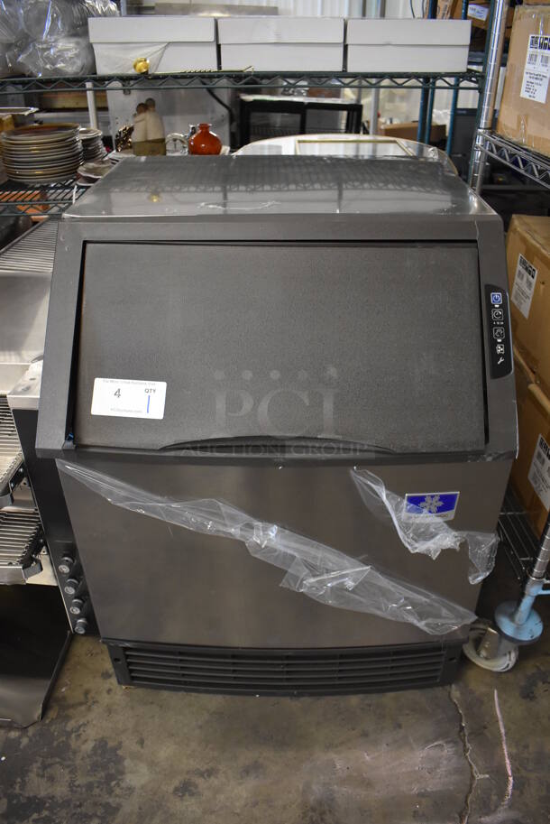 BRAND NEW SCRATCH AND DENT! 2022 Manitowoc UDF0140A-161B Stainless Steel Commercial Self Contained Full Dice Style Undercounter Ice Machine. 115 Volts, 1 Phase. 26x28x33. Tested and Working! - Image 1 of 10