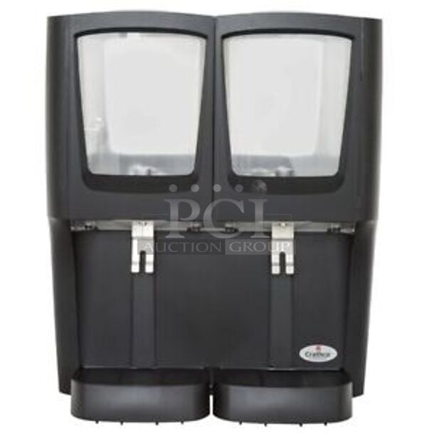 BRAND NEW! 2020 Crathco G-Cool C-2D-16 Commercial Countertop Double 5 Gallon Bowl Premix Cold Beverage Dispenser. Stock Picture Used For Gallery. 115 Volts, 1 Phase. 22x18x27. Tested and Working! - Image 1 of 6