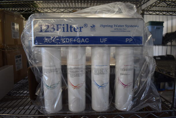 BRAND NEW IN BOX! 123Filter iSpring Water System Water Filtration System. 14x4x15 - Image 1 of 5