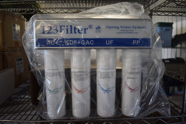 BRAND NEW IN BOX! 123Filter iSpring Water System Water Filtration System. 14x4x15