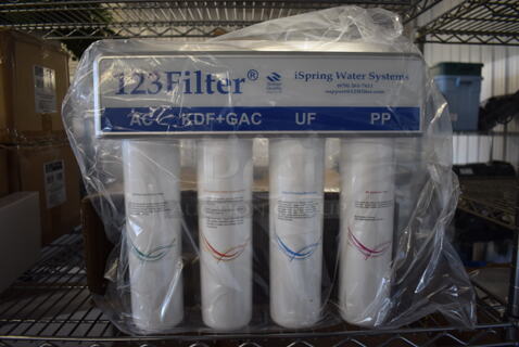 BRAND NEW IN BOX! 123Filter iSpring Water System Water Filtration System. 14x4x15