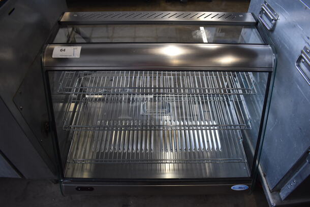 BRAND NEW! KoolMore HDC-5C Stainless Steel Commercial Countertop Heated Display Case Merchandiser. Missing Back Doors. 110-120 Volts, 1 Phase. 34x21x28. Tested and Working!